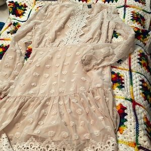 New without tag. Cream dress by Shein. Size small